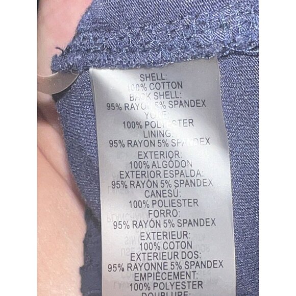 Calvin Klein Sleeveless Eyelet front Women’s Size 1X Dark Navy Blue keyhole back - Picture 3 of 8